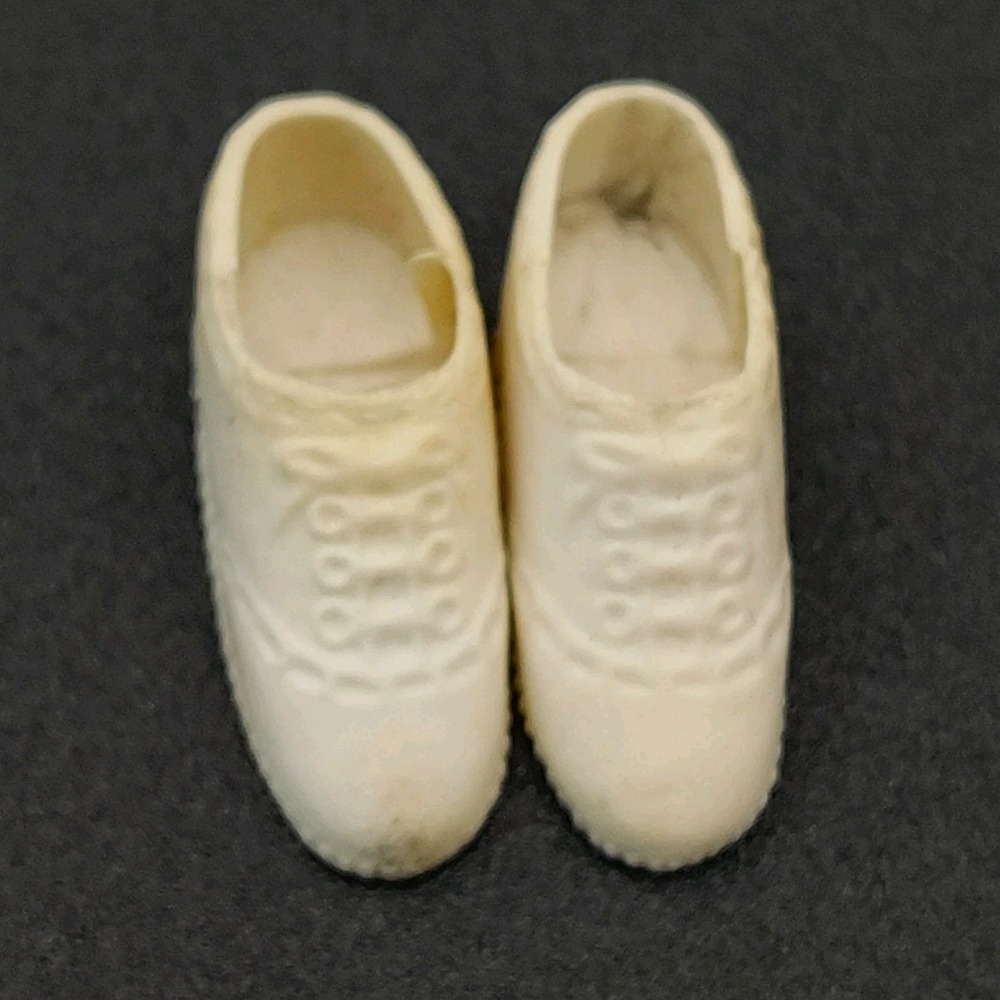 Mattel Barbie Sport Shoes Vintage 1980s Kelley Ken Tennis White SEE BB30.1GA1623